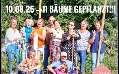 11 Bäume auf Susis Farm gepflanzt am 10.08.25