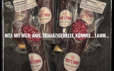 Neue Mettwurstsorten bei Susisfarm